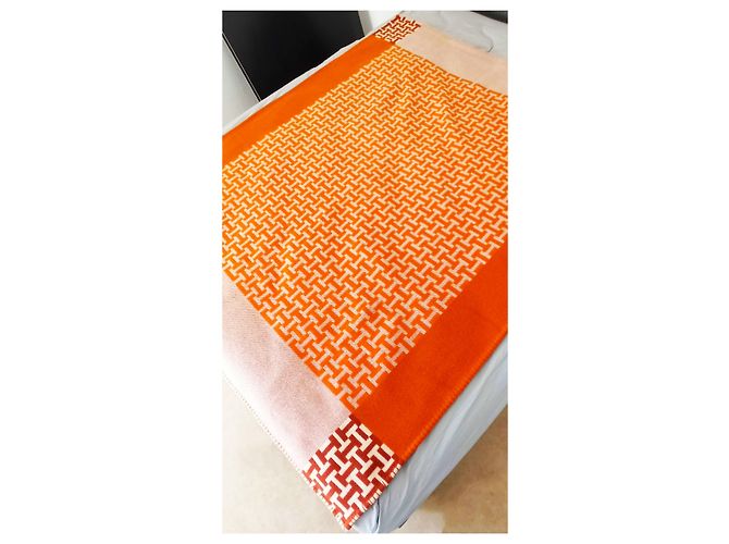 Hermès Avalon Terre d'H Throw Laranja - vista 4
