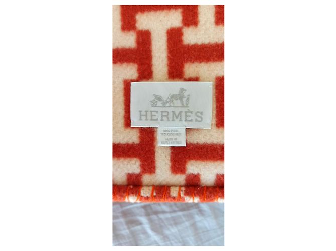 Hermès Avalon Terre d'H Throw Laranja - vista 5