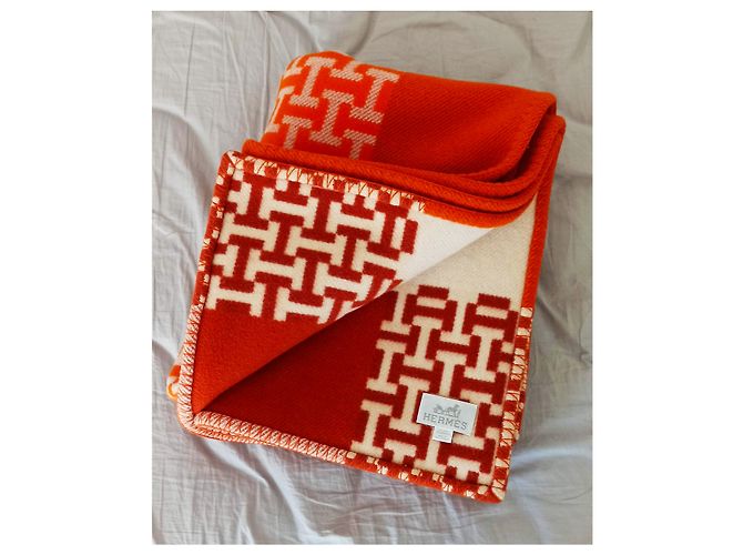 Hermès Avalon Terre d'H Throw Laranja - vista 6