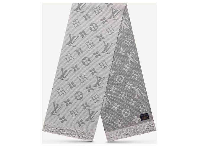Louis Vuitton Sciarpa LV Logomania nuova Grigio - vista 2