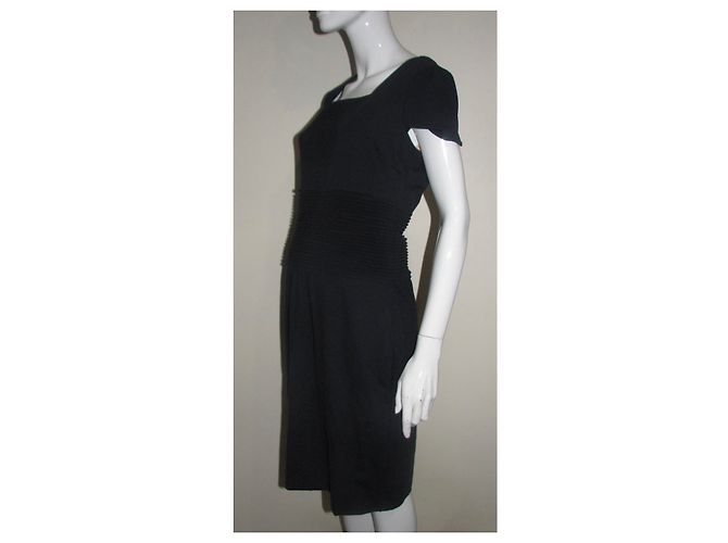 Escada Kleid Dunkelblau Viskose Marineblau - Ansicht 3