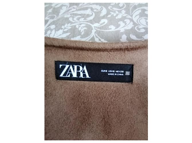Abrigo Teddy Zara camel Castaño - vista 2