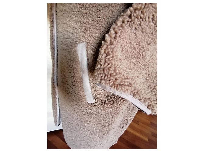 Abrigo Teddy Zara camel Castaño - vista 3
