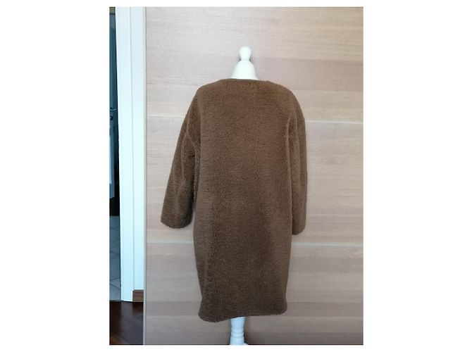 Abrigo Teddy Zara camel Castaño - vista 4