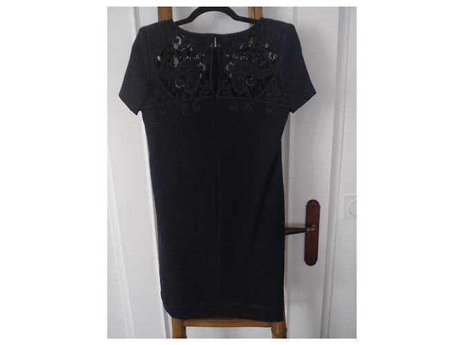 The Kooples Schwarzes Kleid aus Polyester - Ansicht 2