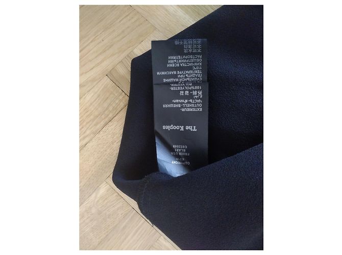 The Kooples Schwarzes Kleid aus Polyester - Ansicht 3
