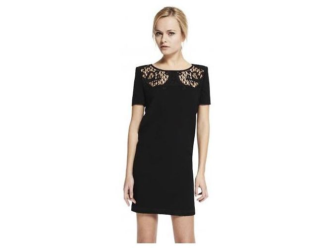 The Kooples Schwarzes Kleid aus Polyester - Ansicht 7