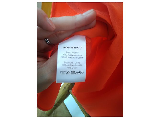 Zapa Raven Ärmelloses Kleid Rot Koralle - Ansicht 4