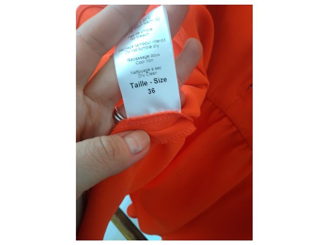 Zapa Raven Ärmelloses Kleid Rot Koralle - Ansicht 5