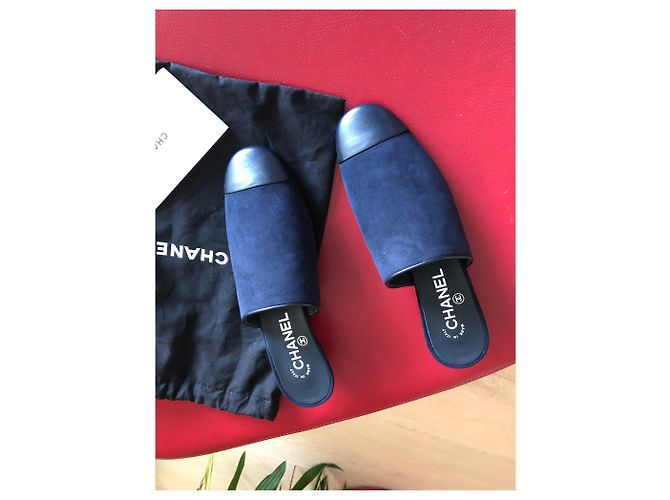 Chanel CC Leder Pantoletten mit Absatz schwarz - Ansicht 2