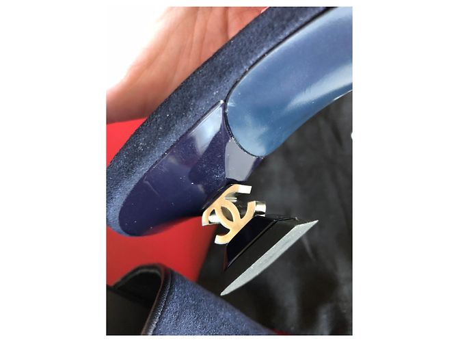 Chanel CC Leder Pantoletten mit Absatz schwarz - Ansicht 8
