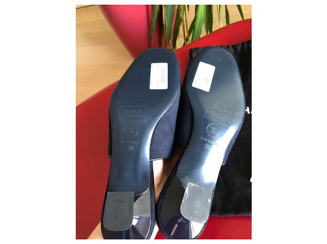 Chanel CC Leder Pantoletten mit Absatz schwarz - Ansicht 9