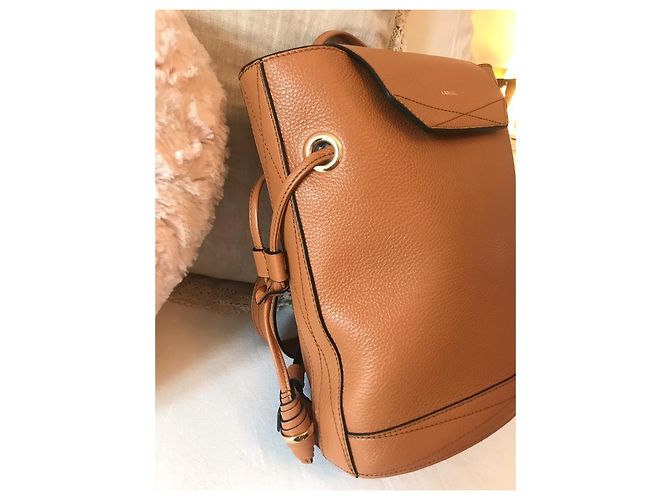 Le Huit Lancel Eight Rucksack Leder Caramel Karamell - Ansicht 2
