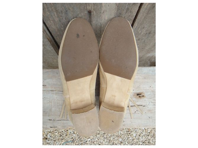 Botas Maje beige de ante talla 37 - vista 6