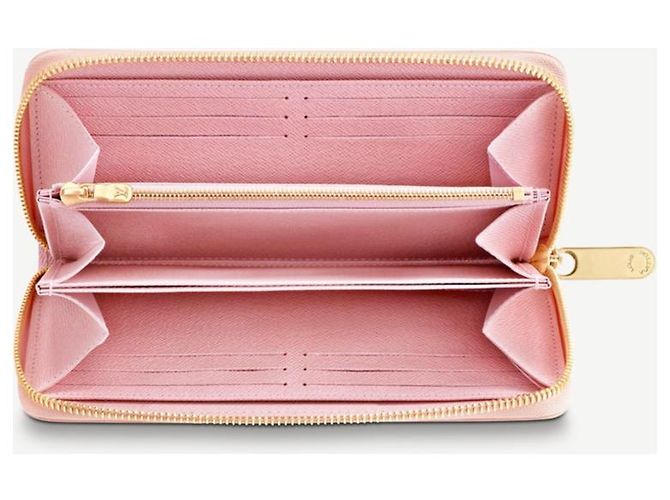 Carteira Louis Vuitton Zippy Damier Azur Bege Couro - vista 2