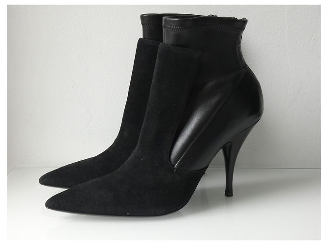 Stivaletti Givenchy in pelle e camoscio nero Taglia 41 - vista 14