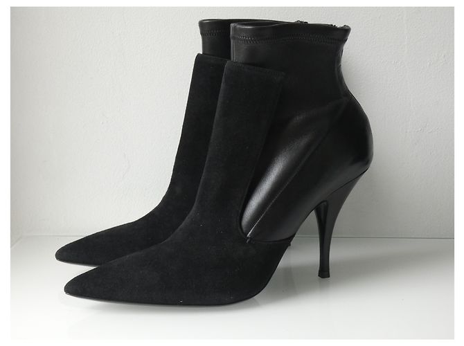 Stivaletti Givenchy in pelle e camoscio nero Taglia 41 - vista 15