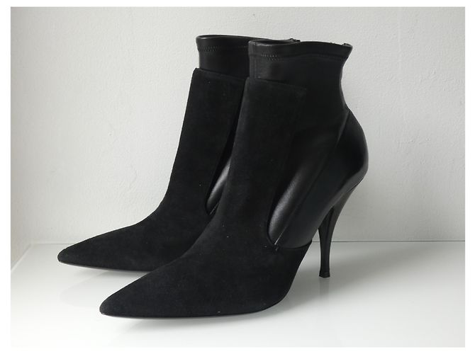 Stivaletti Givenchy in pelle e camoscio nero Taglia 41 - vista 3