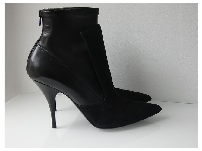 Stivaletti Givenchy in pelle e camoscio nero Taglia 41 - vista 6