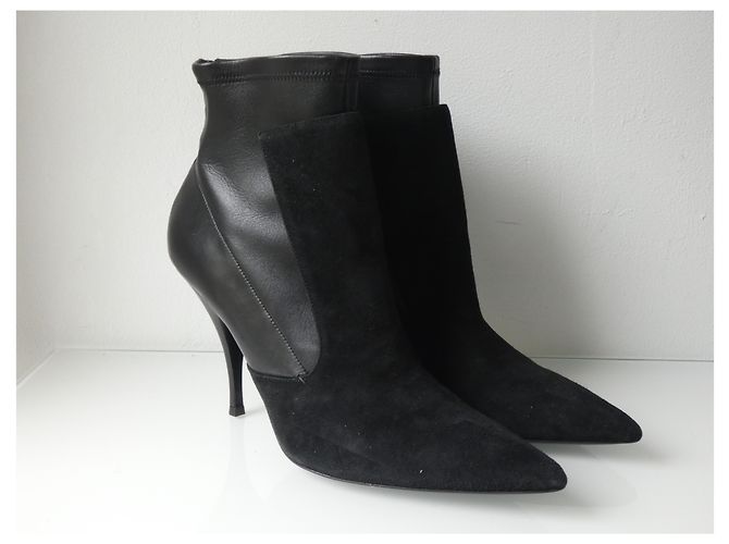 Stivaletti Givenchy in pelle e camoscio nero Taglia 41 - vista 8