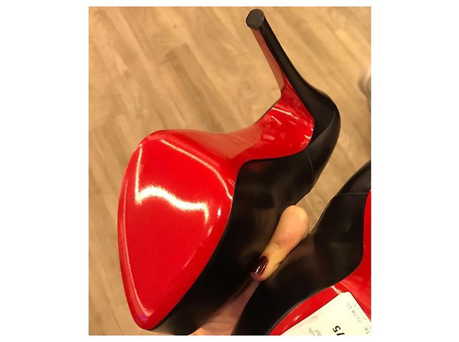 Décolleté Christian Louboutin Daffodil 160 Pelle Nera - vista 4