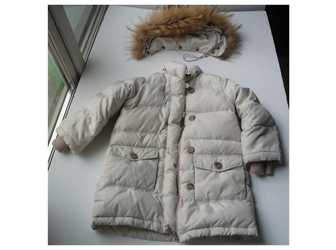BONPOINT Hellrosa lange Daunenjacke 3 ans Pink - Ansicht 3