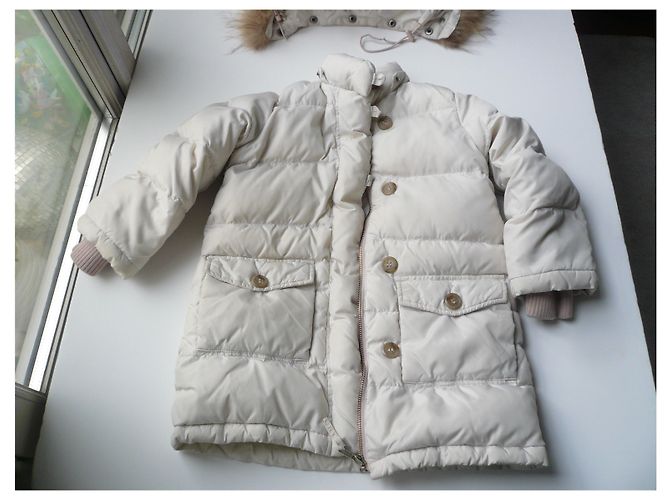 BONPOINT Hellrosa lange Daunenjacke 3 ans Pink - Ansicht 4