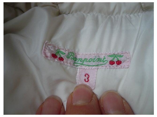 BONPOINT Hellrosa lange Daunenjacke 3 ans Pink - Ansicht 5