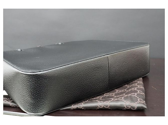 Marmont Bolsa Gucci de couro preto de bambu para noite com alça com alça - vista 13