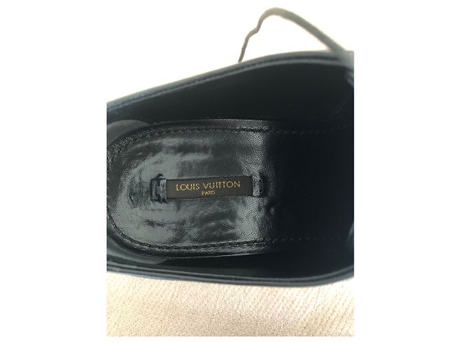 Montsouris Scarpe City Louis Vuitton in Pelle Nera Nero - vista 6