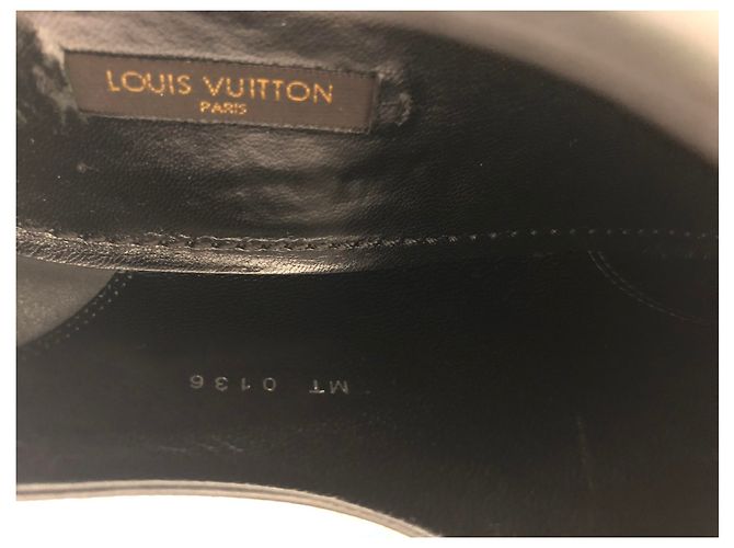 Montsouris Scarpe City Louis Vuitton in Pelle Nera Nero - vista 7