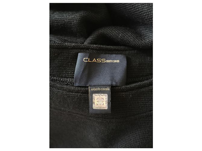 Roberto Cavalli Wollkleid Schwarz - Ansicht 3