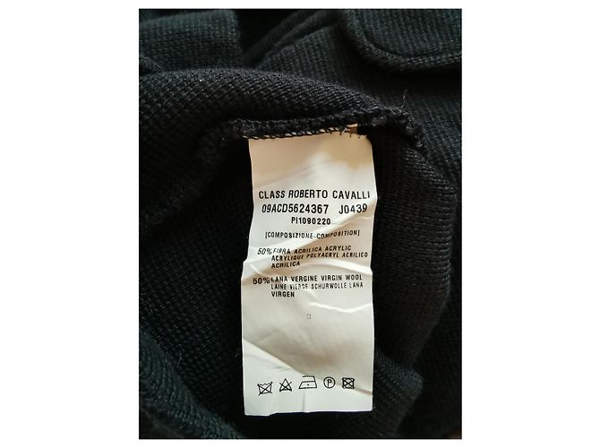 Roberto Cavalli Wollkleid Schwarz - Ansicht 6