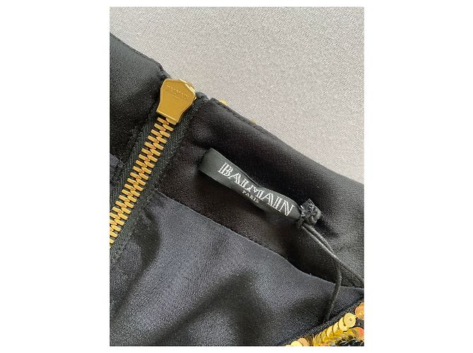 Balmain Kleid goldfarben Nylon Golden - Ansicht 2