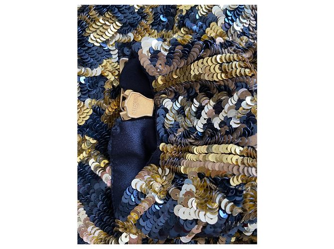 Balmain Kleid goldfarben Nylon Golden - Ansicht 3
