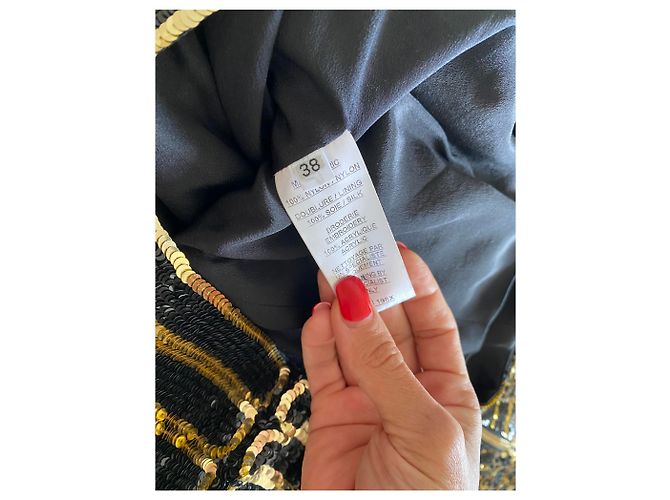 Balmain Kleid goldfarben Nylon Golden - Ansicht 4
