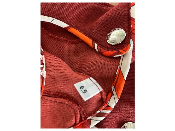 Luvas de seda Hermès vermelhas Vermelho - vista 3