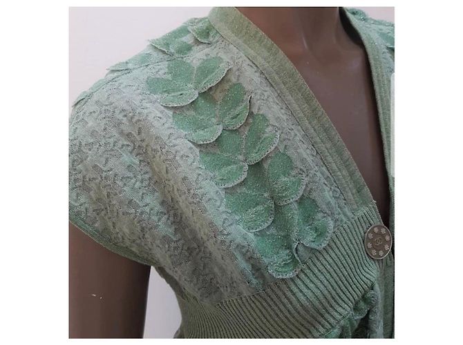 Crociera Chanel Parigi Seul 2016 Camicetta superiore verde - vista 2
