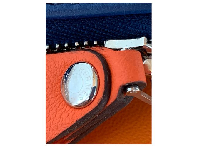 Hermès Bolsos de embrague Azul Naranja - vista 10