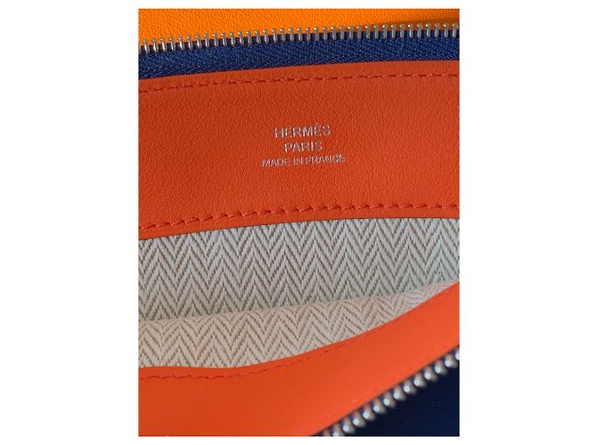 Hermès Bolsos de embrague Azul Naranja - vista 12