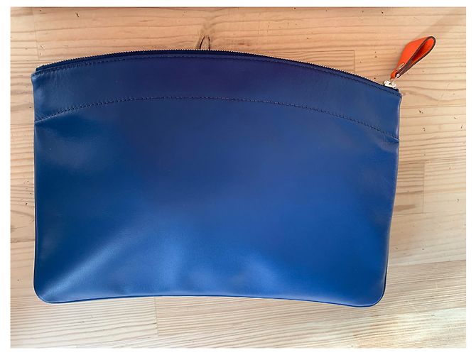 Hermès Bolsos de embrague Azul Naranja - vista 2