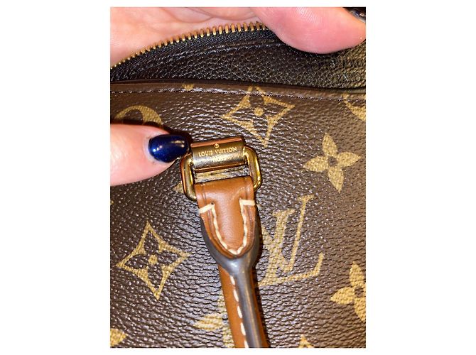 Borsa a mano Louis Vuitton Pallas BB in Pelle Marrone Cioccolato - vista 6