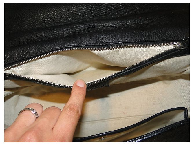 Gucci Borsa bamboo grande in pelle martellata nera MAGNIFIQUE - vista 13