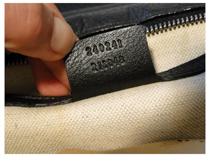 Gucci Borsa bamboo grande in pelle martellata nera MAGNIFIQUE - vista 6