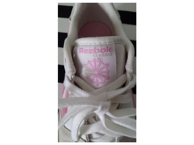 Reebok sneaker in tela e pelle Bianco - vista 7