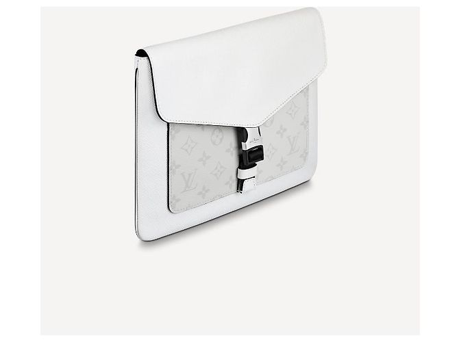 Louis Vuitton Messenger LV Outdoor Flap Bianco - vista 4