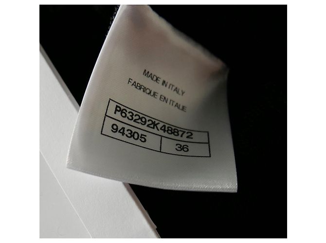 Chanel SS20 Rüschen CC Strickkleid Schwarz - Ansicht 9