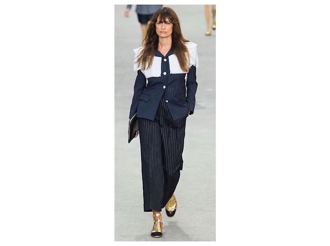 CHANEL Derby d'oro T40,5 Modello di punta della collezione IT! Gold hardware - vista 3