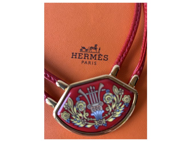 Hermès Halsketten Rot Gold hardware - Ansicht 16