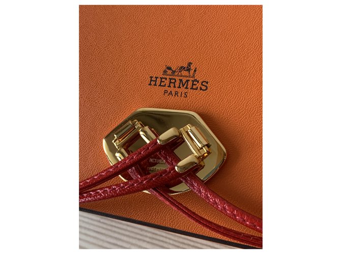 Hermès Halsketten Rot Gold hardware - Ansicht 5